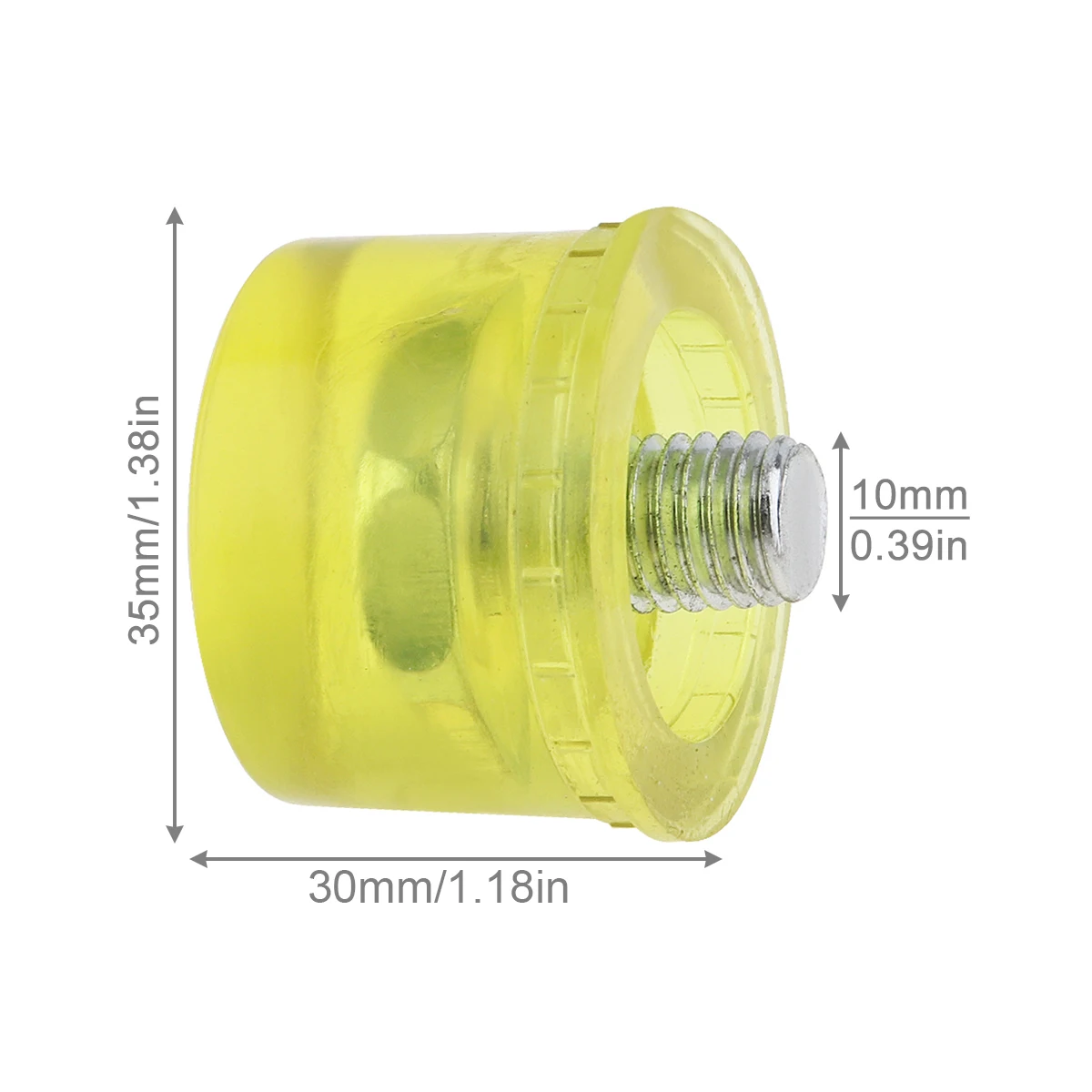 25/30/35/40Mm Rubber Hammer Head Repalcements Double Faced Hammer Cap Nylon Head Mallet Hand Tools No rubber hammer manual tools