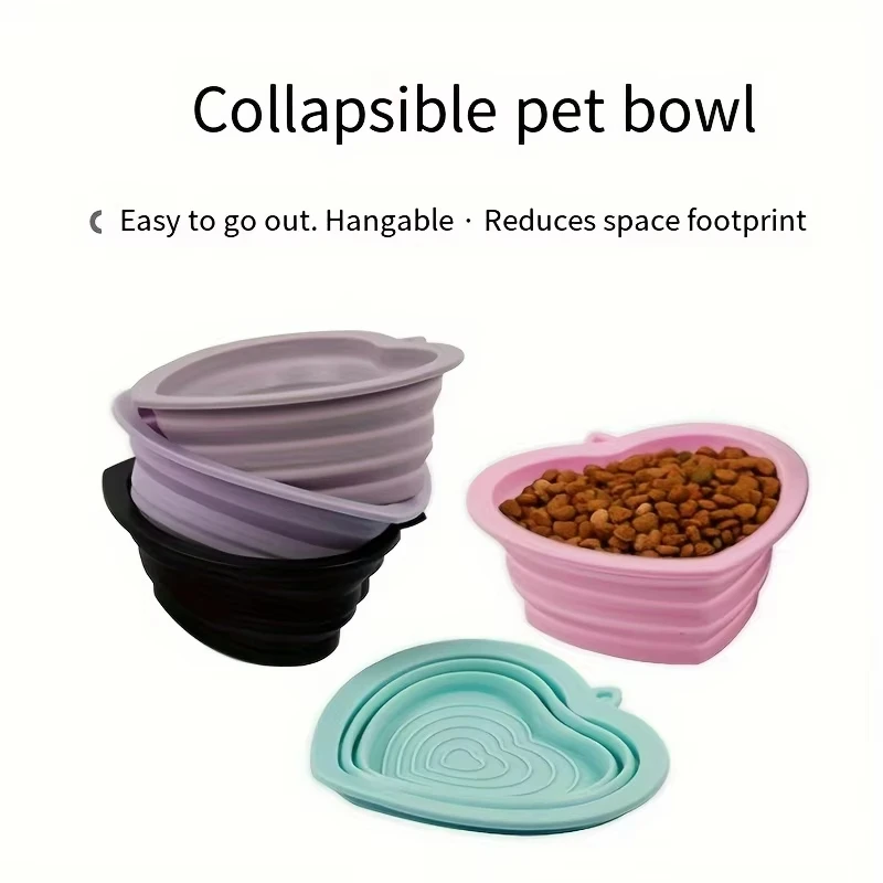 1Pcs Collapsible Silicone Pet Bowl for Dogs & Cats-Portable,Foldable Travel Pets Dish for Food & Water Pet Feeding Supplies 1Pcs Collapsible Silicone Pet Bowl for Dogs & Cats-Portable,Foldable Travel Pets Dish for Food & Water Pet Feeding Supplies