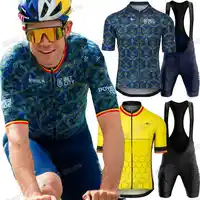 2025 Belgium Wout van Aert Cycling Jersey Set France Tour Renaissance Cycling Clothing Men Road Bike Shirts Suit Bib Shorts 1