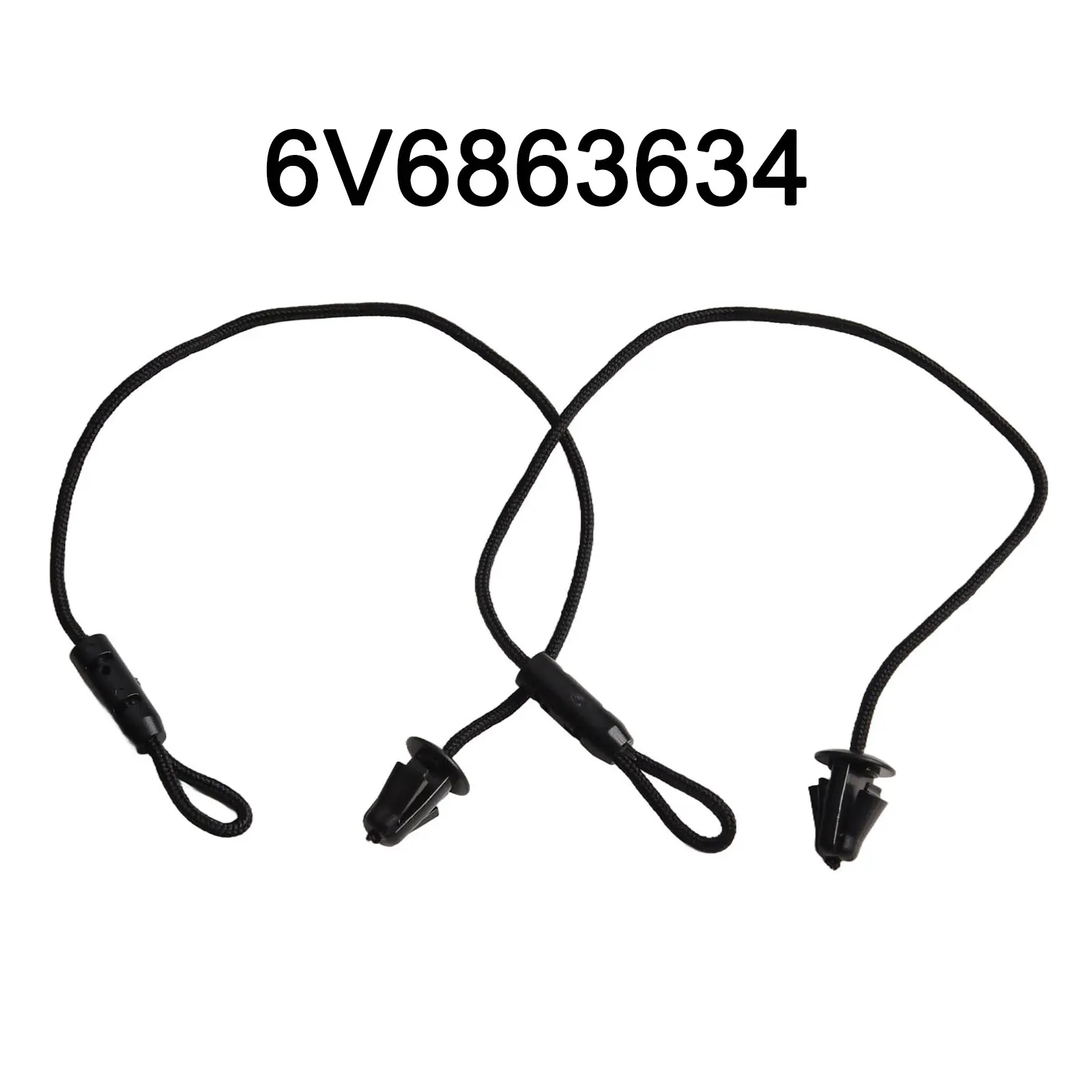 Automobile Parcel Shelf String 2pcs For Skoda For Fabia 2014-6V6863634 Replacement