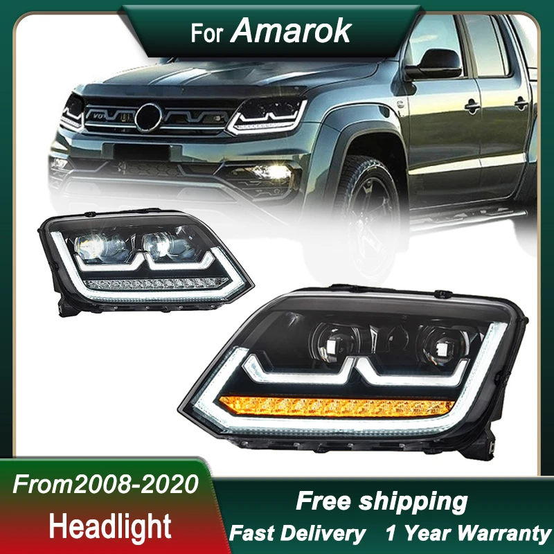 CarHeadlightForVWAmarok20082020UpgradetoLEDTailLightHead