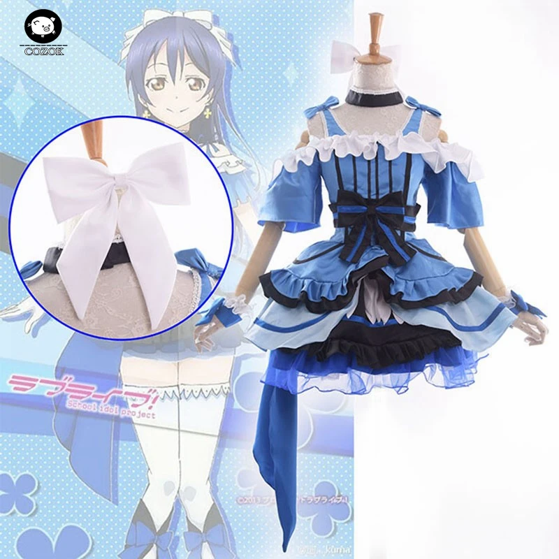 

Love Live! School Idol Project KiRa-KiRa Sensation! Umi Sonoda Cosplay Costume U's Music Stage Costume Lolita Dress