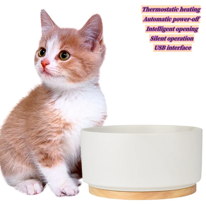 

Auto Heating Bowl for Pet,Cat Water Dispenser,Ceramics Home Decor,Heating Bowl,Winter Warm Water Bowls,Auto Power-off Dog Bowl