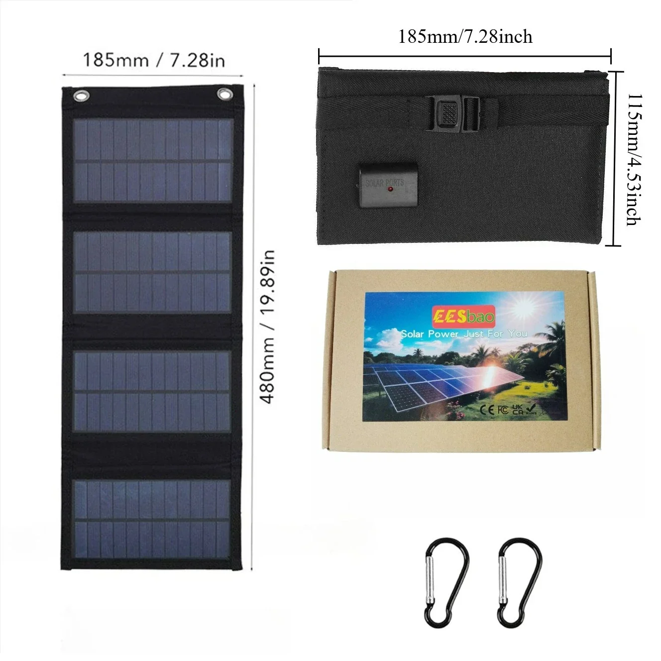 Foldable USB Solar Charger 6