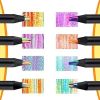8Pcs Rainbow Pencils, Colored Pencils for Adults, 8 Colors Multicolored Pencils for Art Supplies Drawing, Coloring, Sketching 2
