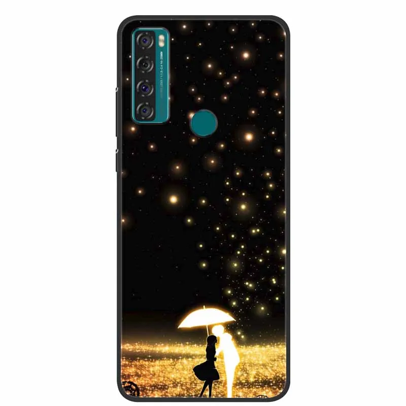 phone dry bag For TCL 20 SE Case Shockproof Soft Silicone Marble Phone Cover for TCL 20 SE Case 20se TPU Funda Painted Cartoon 6.82 inch Capa best waterproof phone pouch Cases & Covers