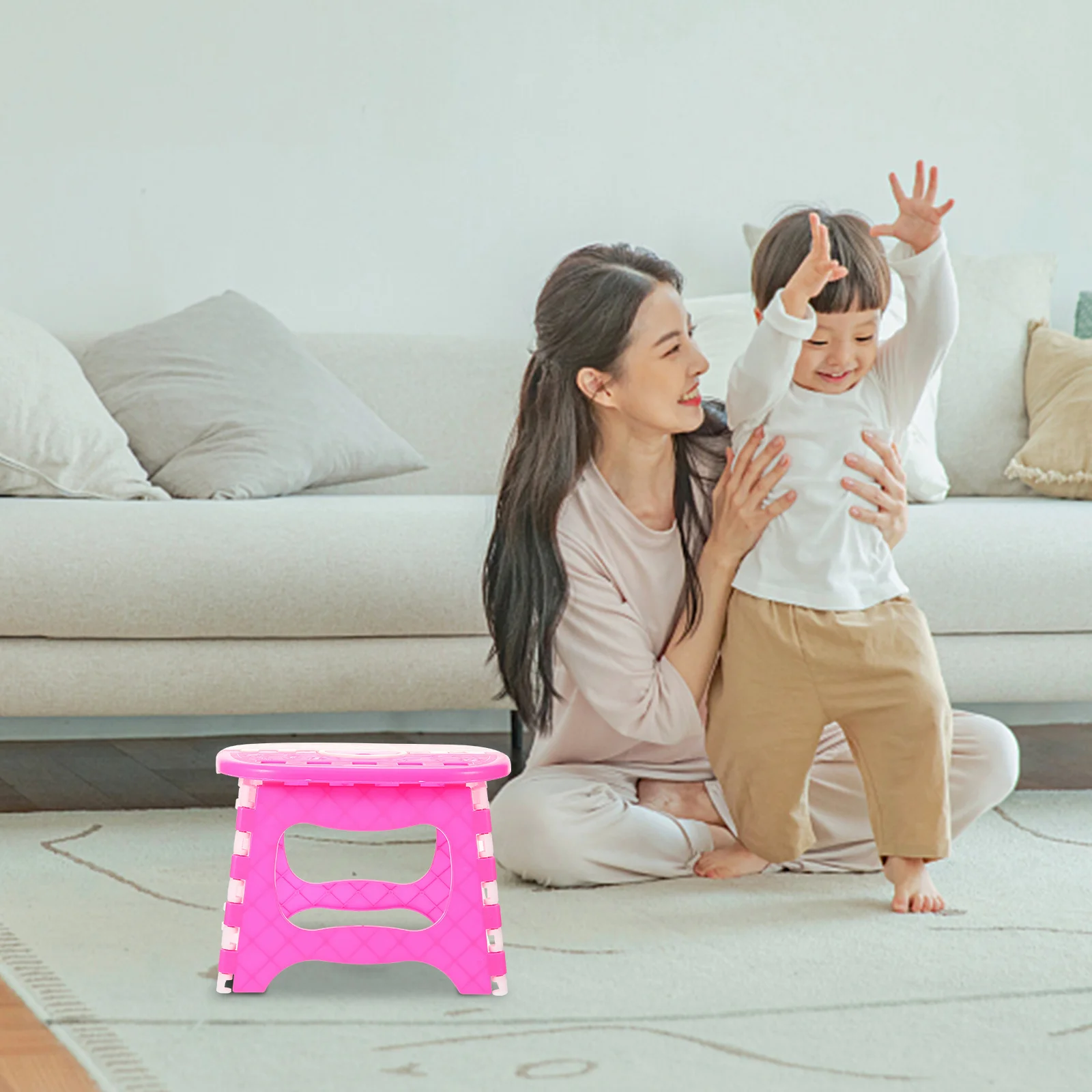Plastic Folding Step Stool Portable Stool for Kids Home Bathroom Garden Kitchen Livingroom folding stool,baby footstool