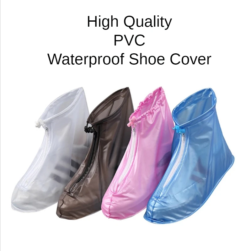NewBootsSiliconeWaterproofShoeCoverReusableRainShoeCovers