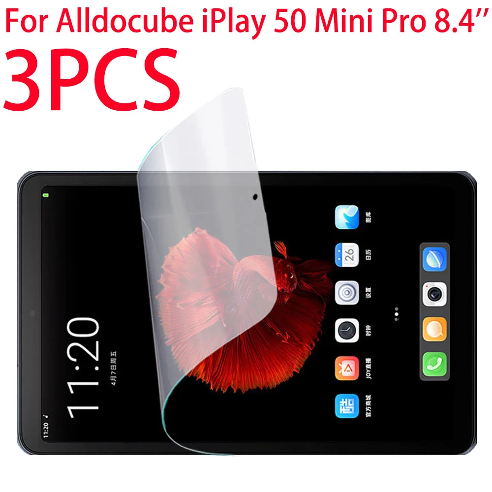 Protector de pantalla de película suave PET para Alldocube iPlay 50 Mini Pro 8,4 pulgadas 2023 película protectora para tableta iPlay50 Mini Pro 3 uds