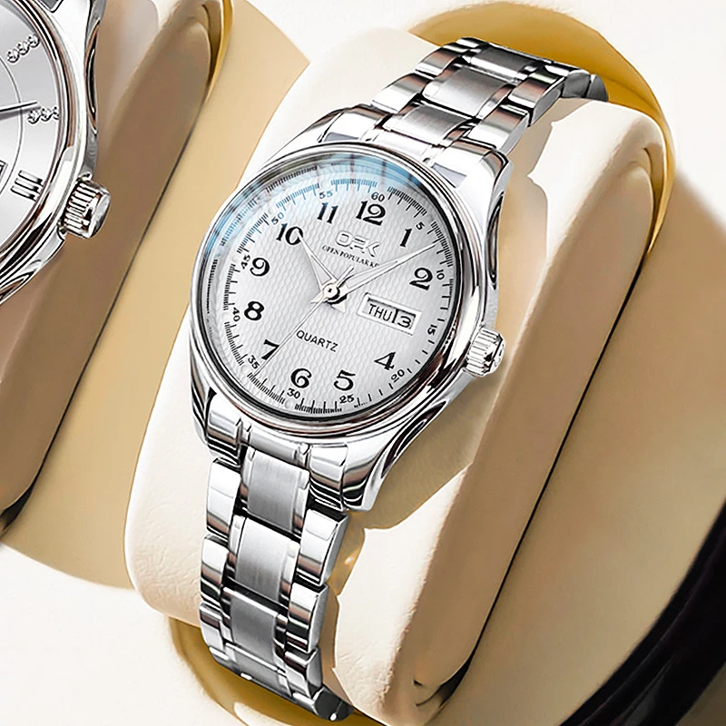 OPK Women's Watches Light Luxury Fashion Original Wristwatch Waterproof Luminous Arabic Numeral Dial Small Watch For Girl women watches