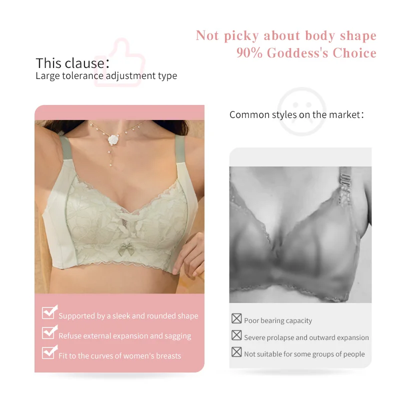 Women's bras Bralette Sexy Lace Bar Push Up Small Breast Bars Adjustment Seamless Pitted Lingerie For Sexy Women‘s Underwear