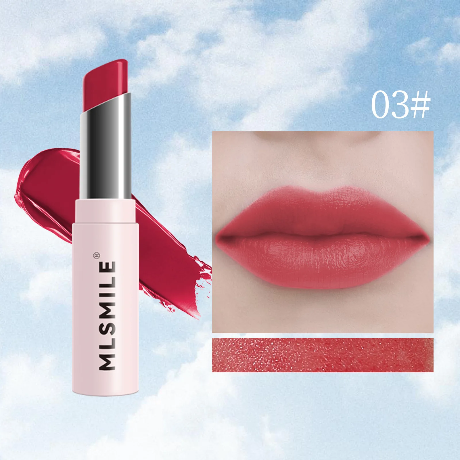 thumbnail image 1 of MLSMILE 6 Color Tube Lipstick natural long-lasting moisturizing moisturizing smooth gloss white and easy color lipstick, 1 of 5