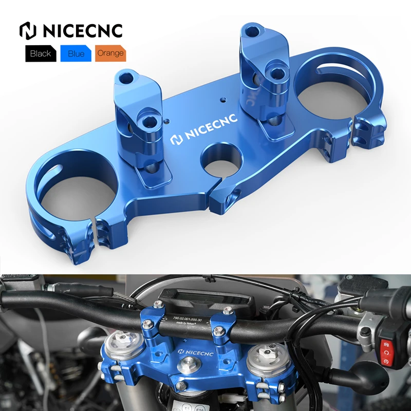 

2024 Top Triple Tree Clamp With Handlebar Riser Clamps For Husqvarna TE 300 FE 350 450 501 2024 125-450 FC FX TX TC 2023-2024