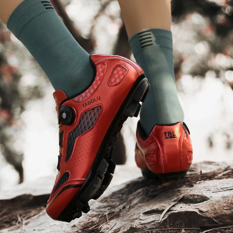Men Mountain Bike Unisex Shoes Self-locking Road MTB Shoes Breathable Ultra-light Professional Cycling Sneakers 39-46 Bicycle cycling shoes