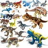 Jurassic World 3 Brutal Raptor Building Blocks Dinosaur Bricks Tyrannosaurus Indominus I-Rex Assemble Toy For Children 1