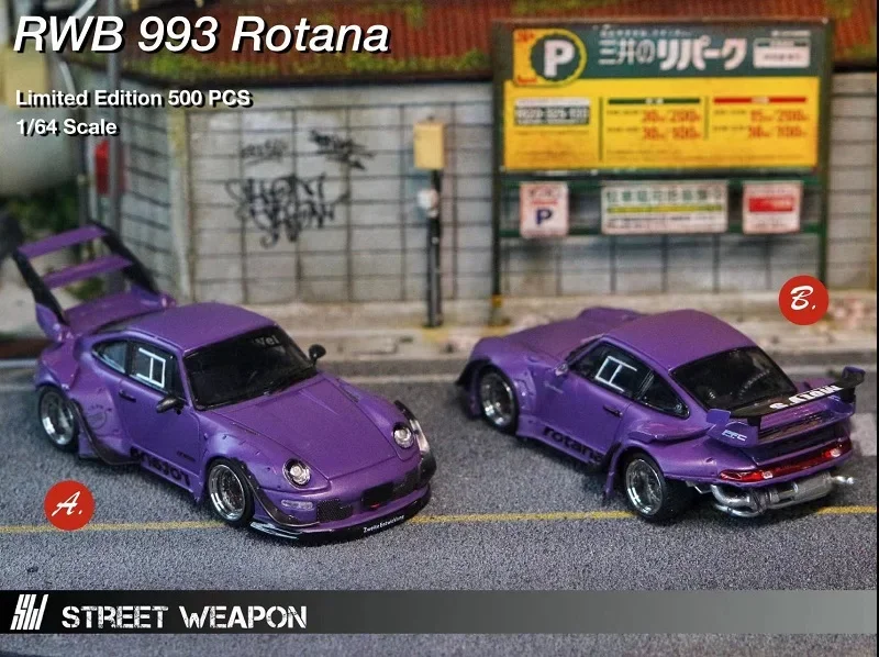 Street Weapon Warrior 1:64 RWB 993 Rotana GT wing / double