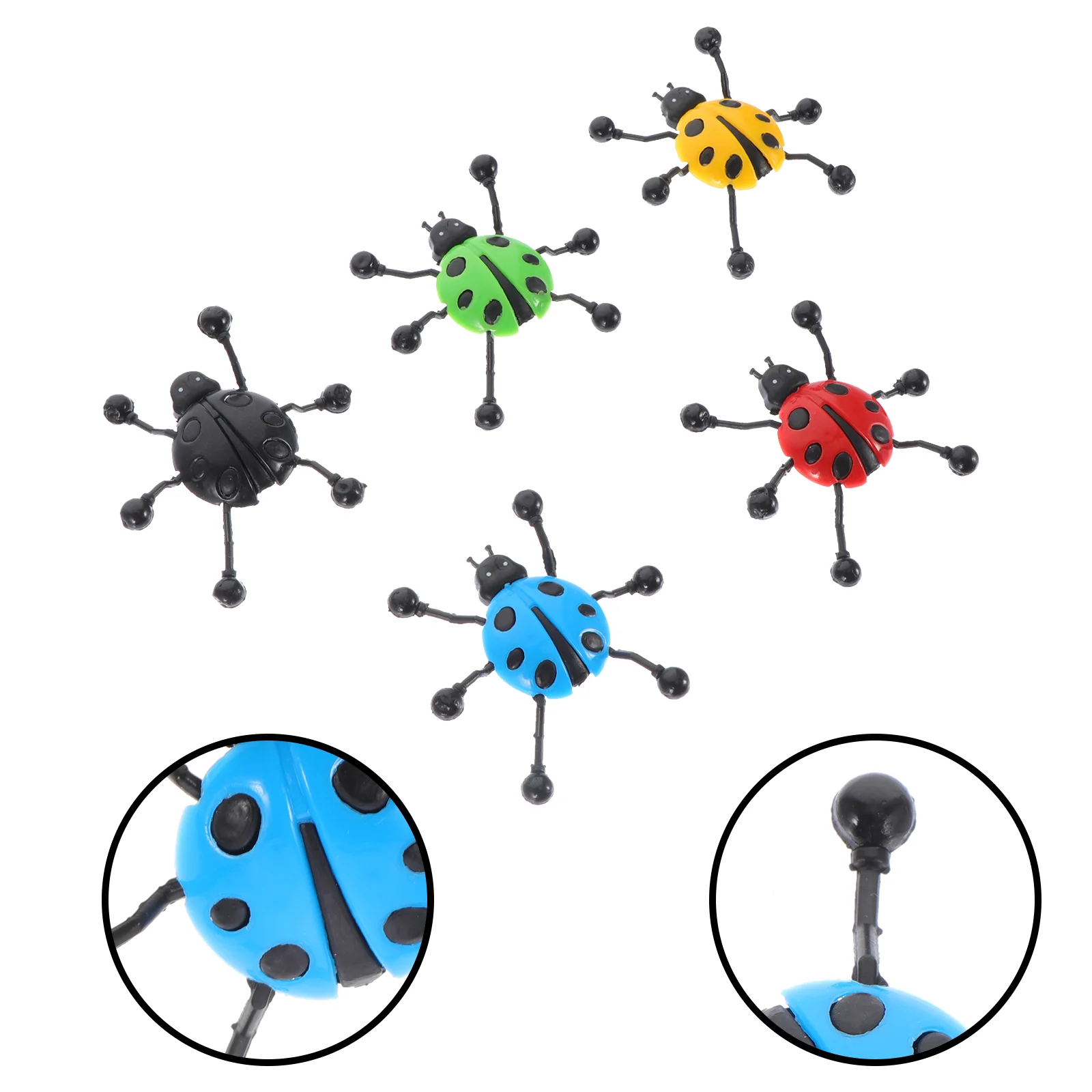 

12 Pcs Climbing Wall Ladybug Toy Children’s Childrens Bird Toys Kids Plaything Glass Funny Ladybirds Strange Animal Sticky