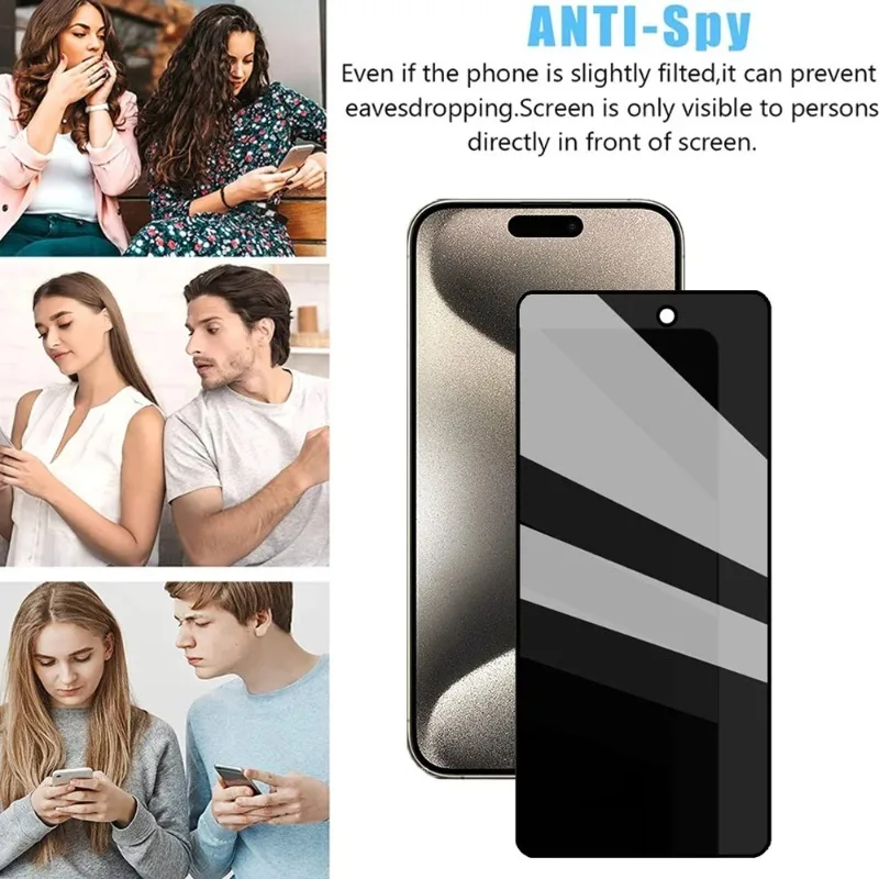 Privacy Shield Anti-Spy Tempered Glass Screen Protector