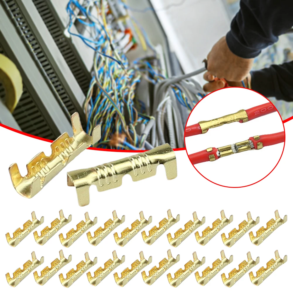 100/200Pcs Docking Terminals 453 U Type 0.3-1.5mm2 Push Button Quick Connect Terminals Dual Connector Terminals