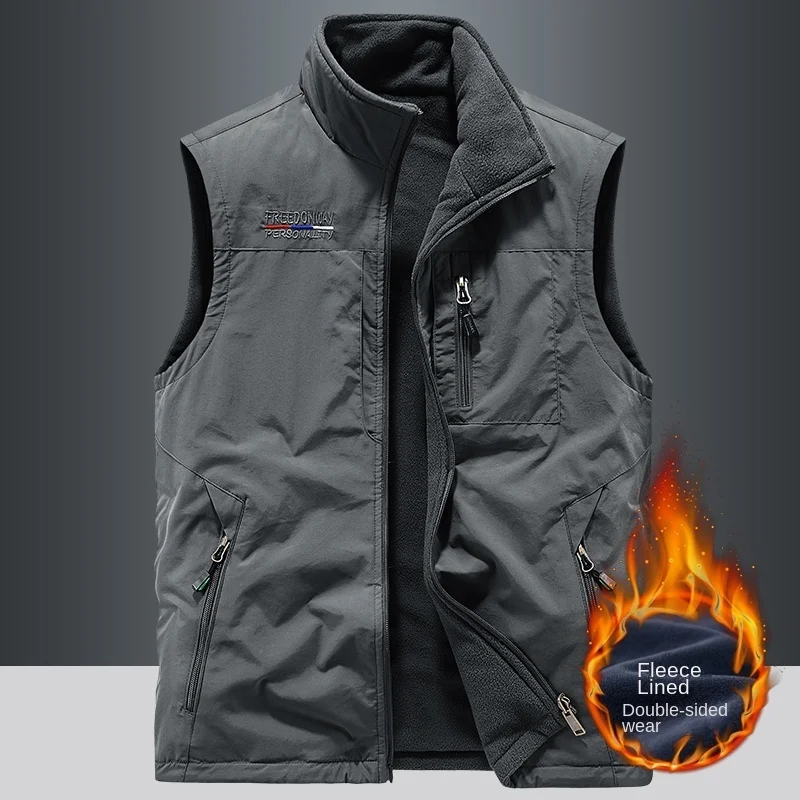 Sleeveless Vest Work Vest Men Photography Clothing MAN Tactical Jackets Winter Motorcyclist Mountaineering Men's Sleeveless Coat
