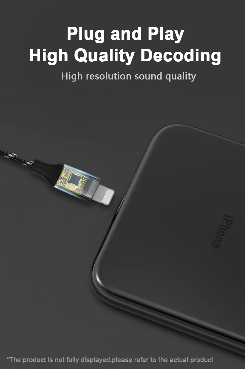 For B&W P7 P9 Earphones Replaceable Lightning to P7 P9 Upgrade Cable