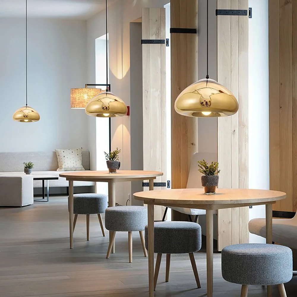 

Modern Novelty Glass Pendant Light LED E27 with 3 Colors in Art Deco Style for Living Room Bedroom Restaurant Cafe Hotel Restaur