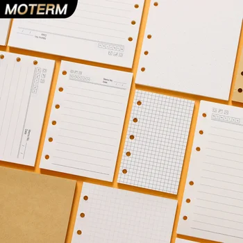 Raccoglitore ad anelli di alta qualità Notebook A5 Personal A6 A7 A8 Dimensioni Inserto Ricariche Sciolto Foglia Spirale Diario Planner Nucleo interno 100g Carta 1