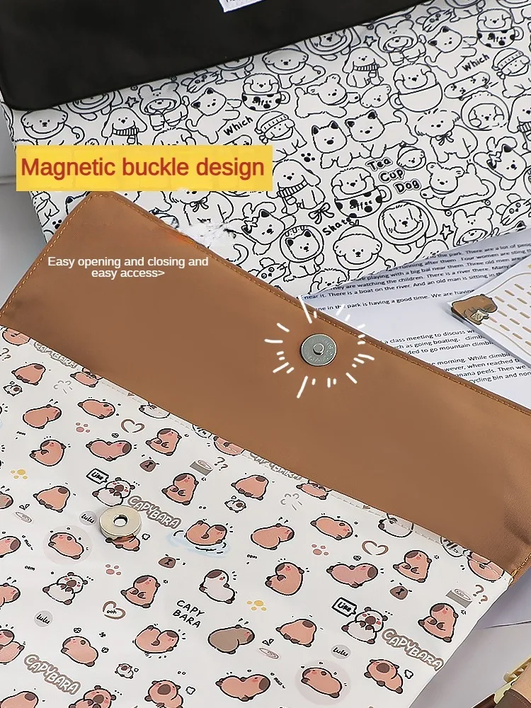 Zipper detail of the Double-Layer File Bag