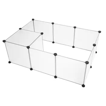 Portable Large Pet Playpen - Plastic Yard Fence for Small Animals & Puppies, Outdoor Dog Crate Tent 4