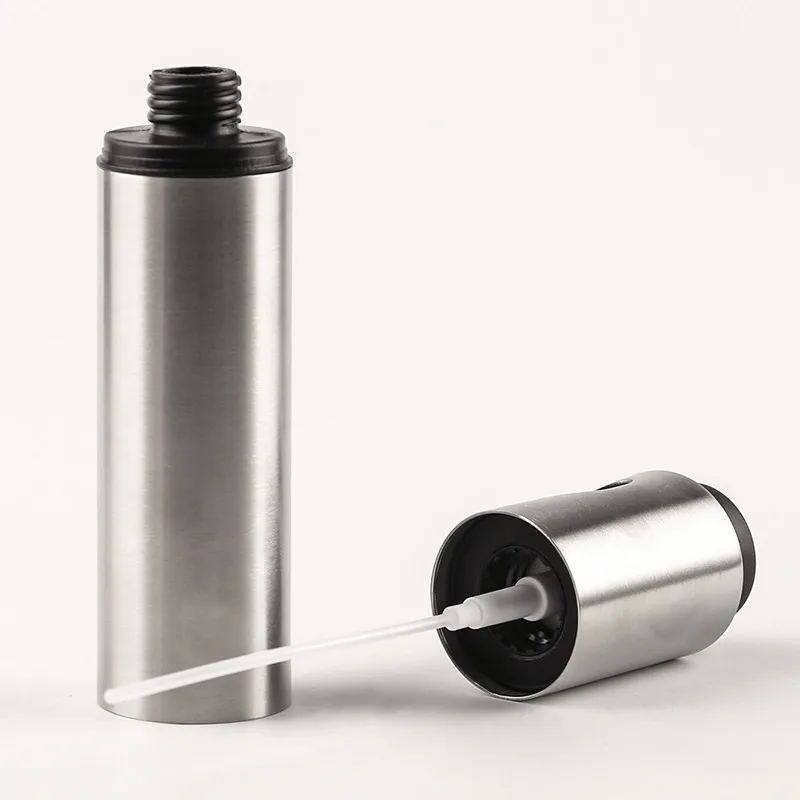 100ml Spray Pump Fine Mist Stainless Steel Olive Pump Spray Bottle Oil Sprayer Pot Cooking Dispenser Kitchen Tools Accessories