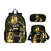 Cartoon C-CR7 Football-Stars Child Backpack,Shoulder Bags,Pencil Bags for 4-8 Years Old Anime School Bags for Boy Girl Best Gift 2
