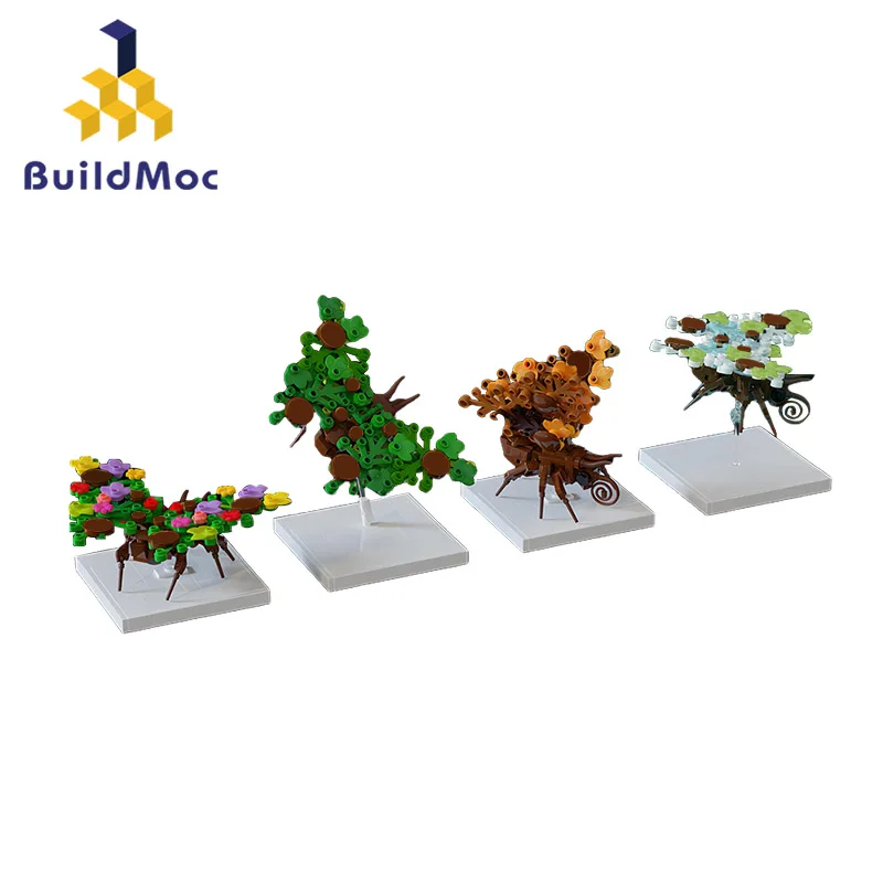 

BuildMoc осенние существа бабочки набор строительных блоков для свадебной вечеринки комнаты насекомые бабочки Животные декоративные игрушки для детей