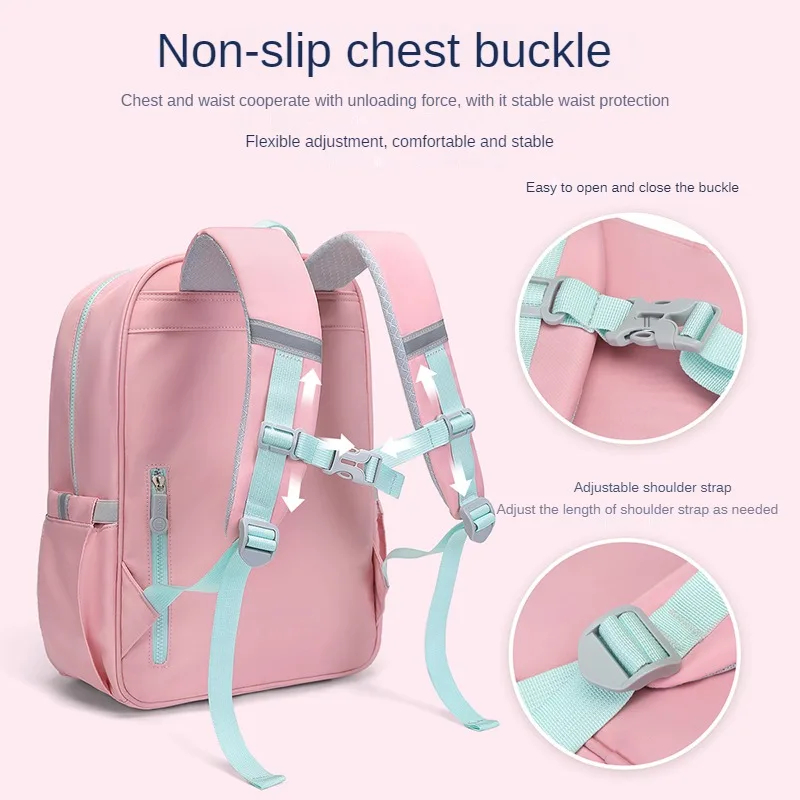 VNINE Middle School Schoolbag for Women 2024 New Male Large Capacity Middle School and High School Backpack