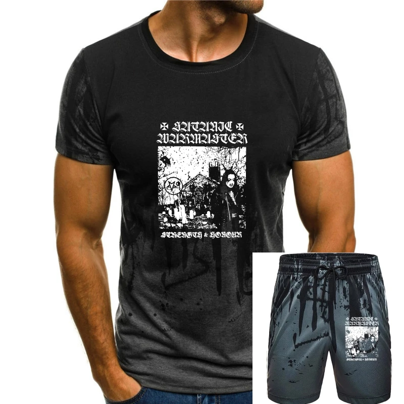 

Футболка с изображением сатанического теплого мастера сила и честь альбом 2001