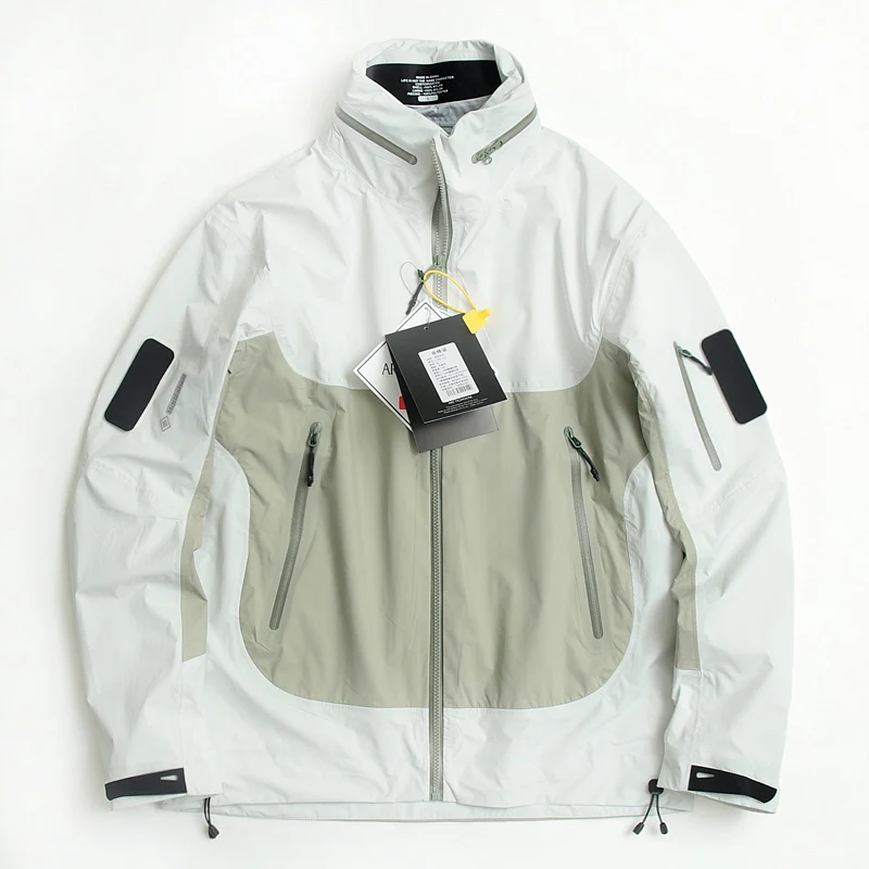 male C-TEX waterproof hardshell windproof hooded luxury jacket man outdoor  camping hunting trekking coat big discount