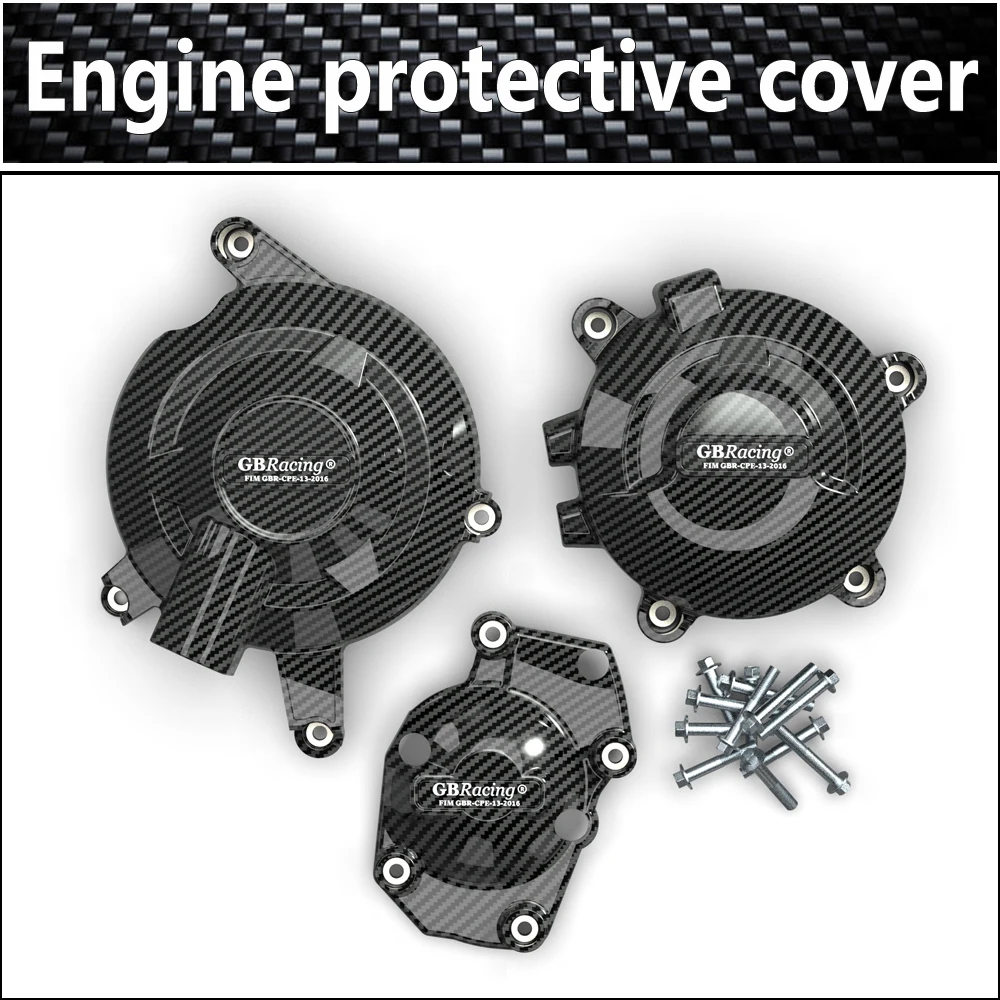 Motorcycle Engine Cover Engine Cover Protector Motorcycle Engine protective cover for Triumph Daytona 675R 2013- STREET TRIPLE 765 (S,R&RS)-carbon fiber printing