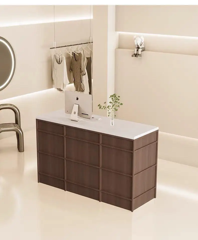 Description Picture 2 of itemRegister Standing Reception Desks Office Executive Commercial Reception Desks Podium Escritorios De Oficina Luxury Furniture