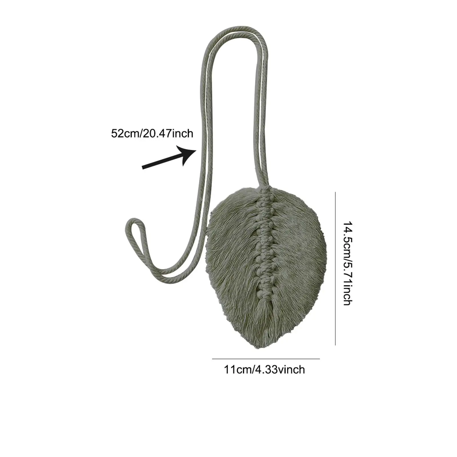 Bohemian Curtain Tieback Home Decoration Decorative Nordic Leaves Shape Cotton Drape Tie Curtain Tie Back for Indoor Outdoor