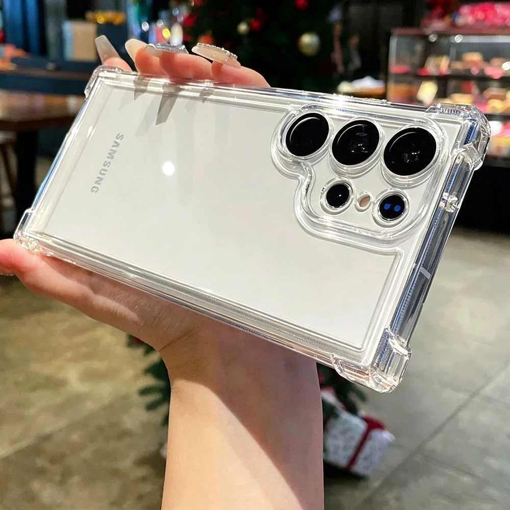 Sleek Transparent Protective Phone Case - Crystal Clear Back Cover
