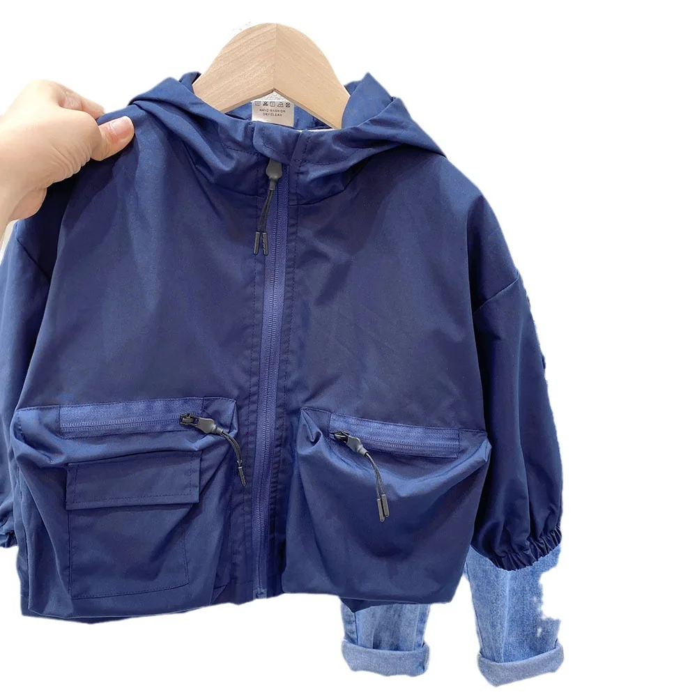 

Children's Clothing Autumn 2-10Y Spring Coat Boys Cotton Jacket Baby Girl Windbreak Coats Kids Jackets for Girls