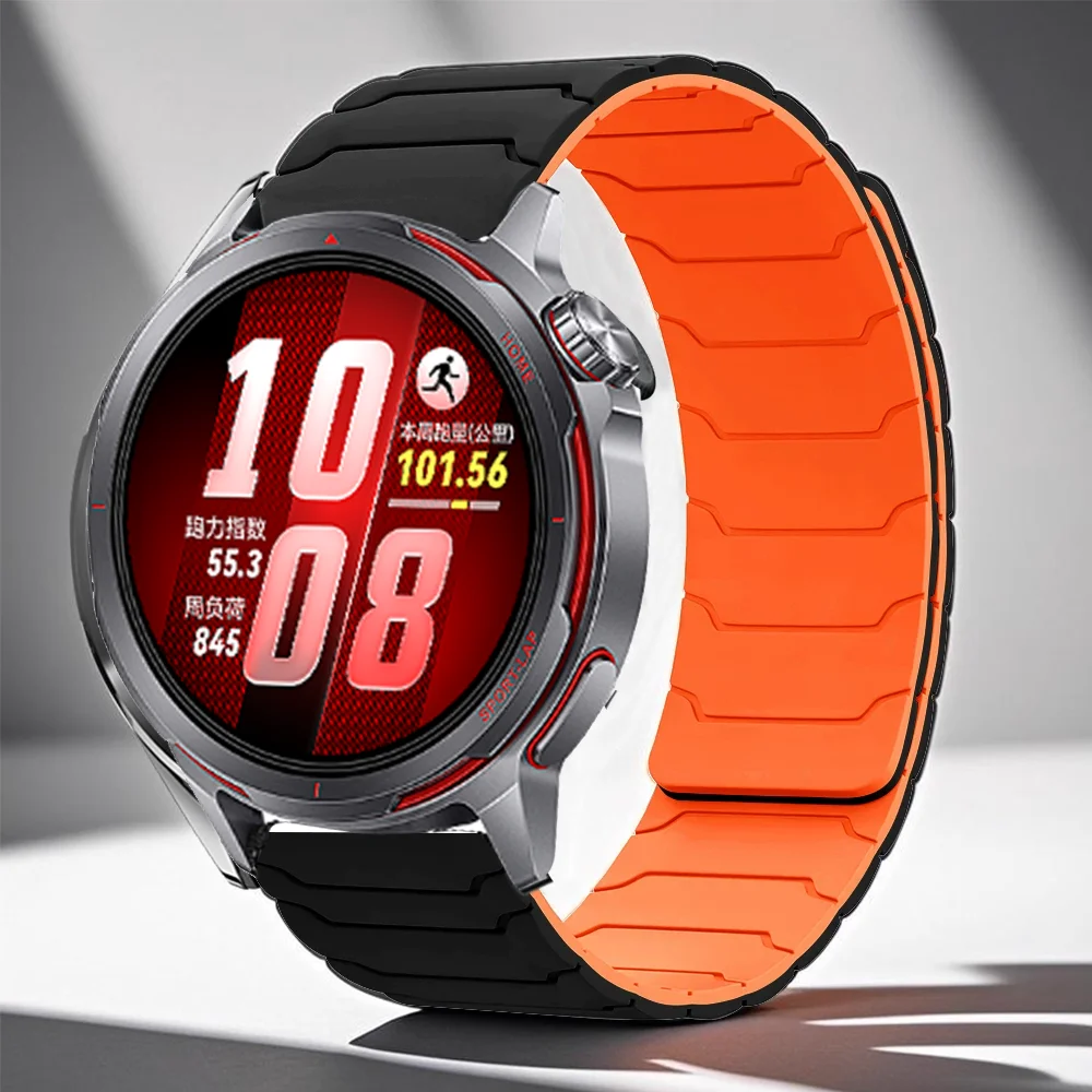 Magnetic Silicone Loop Band - Premium Accessories Bracelet, Universal Fit 46mm
