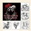 A Bold and Simple Decompression Creative Adult-sugar Skull Sweet World Coloring Book Featuring Rose Skulls 2