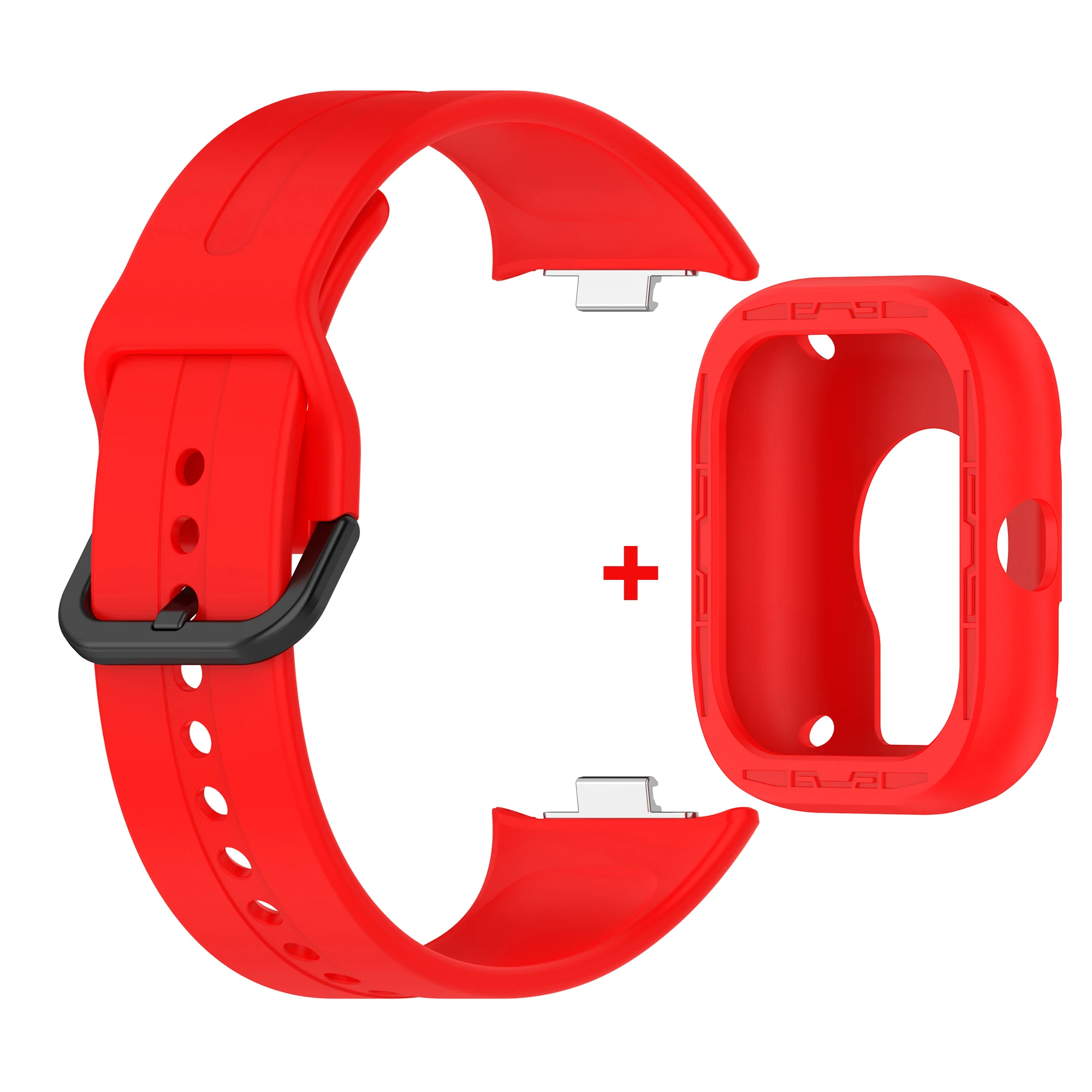Silicone Replacement Strap with Protective Case