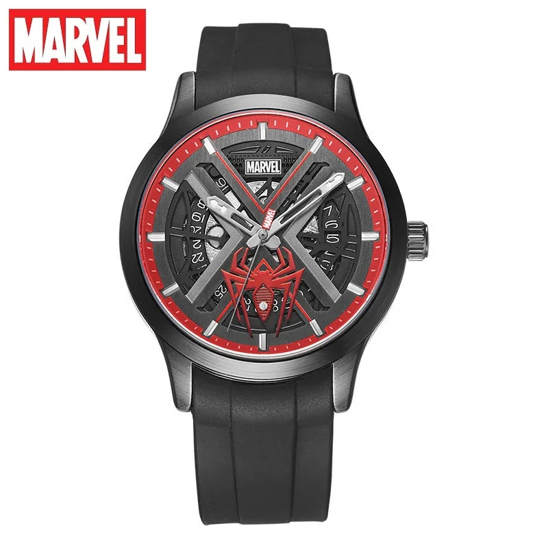 Marvel For Mens Watch Spiderman Skeleton Orologio Da Polso Automatico Miyota Meccanico Nuovo Relogios Masculino Muslimah