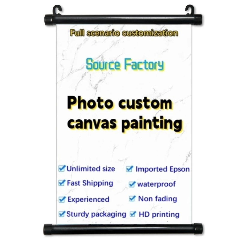 

Family Photo Poster Personalized Canvas Printing Mural with Print Production for Wall Art Decoration Customized Birthday Gift