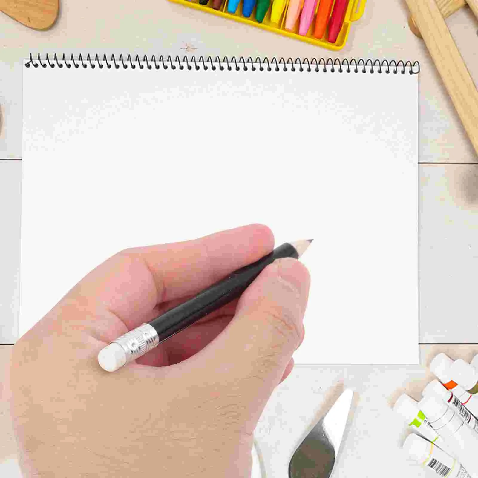 어린이용 골프 연필, 미리 날카롭게 깎은 연필, 작은 짧은 골프 그리기, 지우개가 있는 절반, 24 개