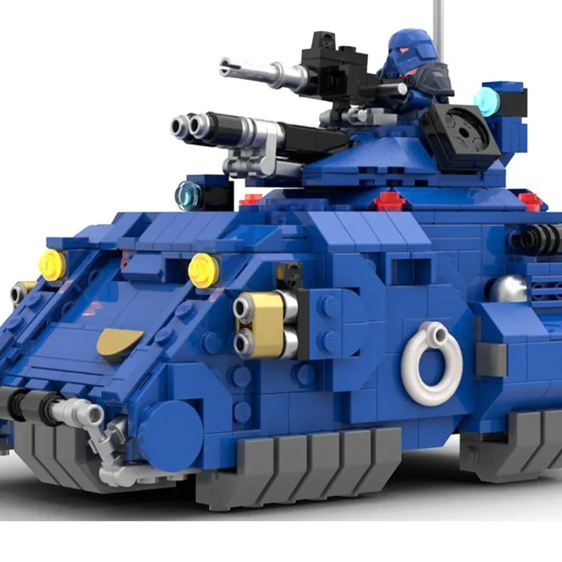 Moc-150434 Compatible Lego Warhammer 40k Middle Age Casting Angle Fighter Tank Mini Particle Assembly Blocks Toy