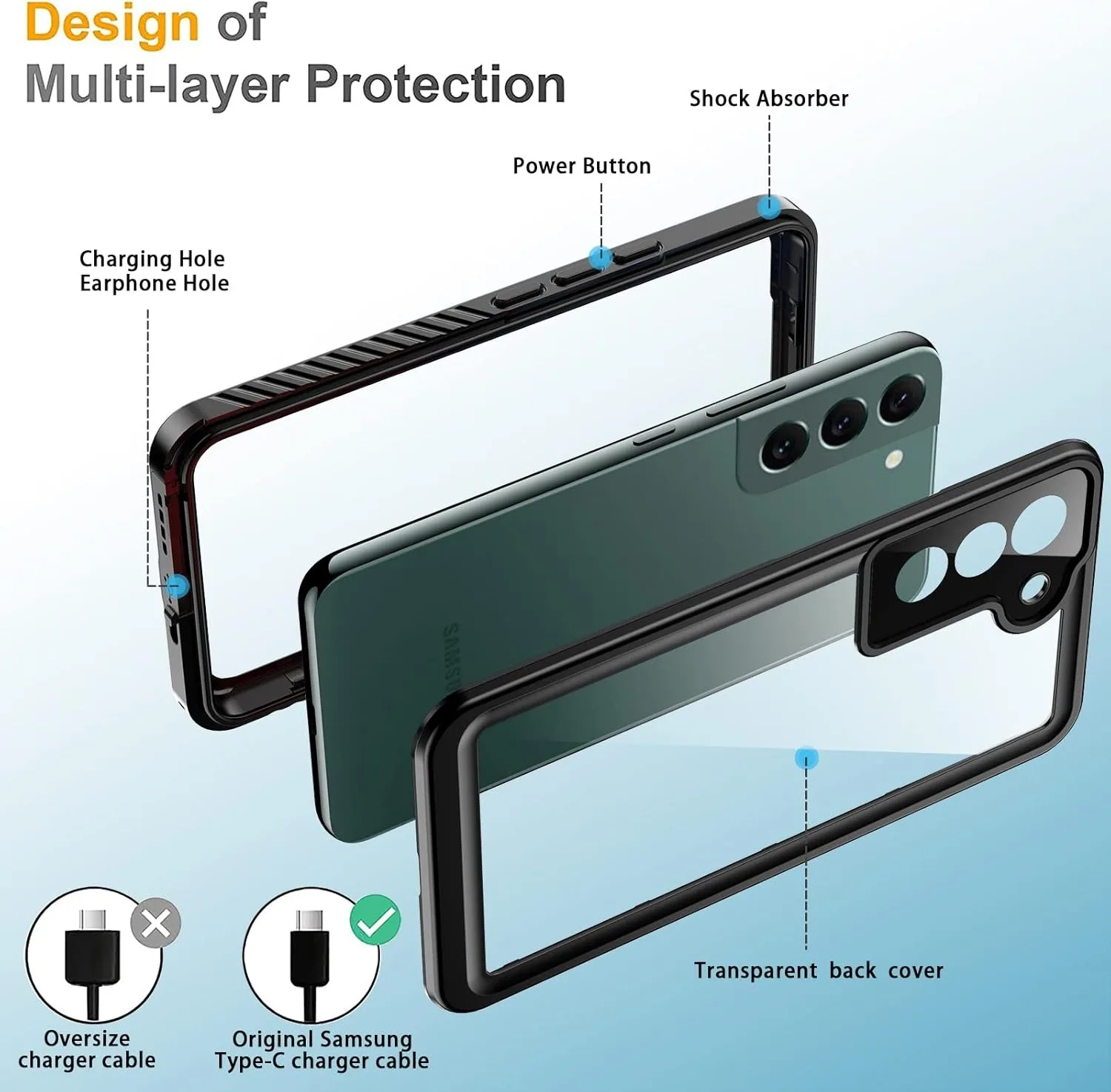Waterproof Shockproof Underwater Diving & Surfing Phone Case