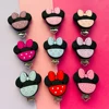 3Pcs Minnie Shaped Baby Pacifer Clip Food Grade Silicone Teethers For Baby DIY Baby Soother Nursing Pacifier Chain Accessories 1
