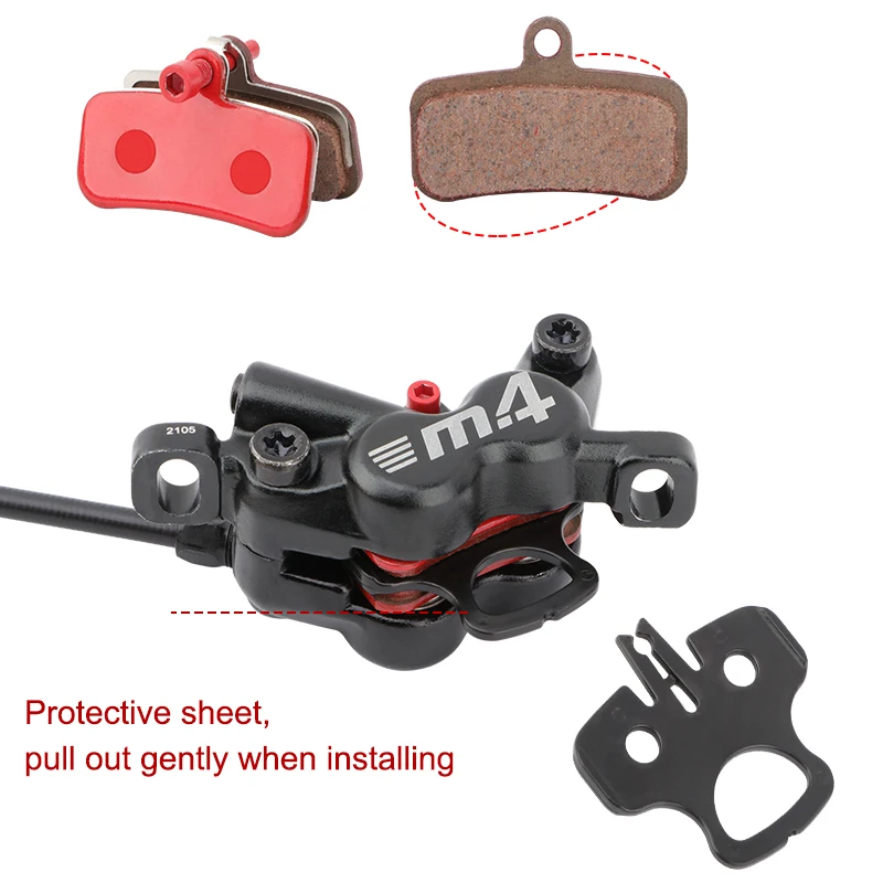 MEROCA M4 MTB Bike Brake Hydraulic Disc Brake 4 Piston 160mm
